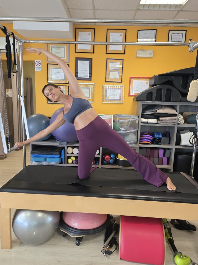Pilates in gravidanza sulla Cadillac   Mermaid